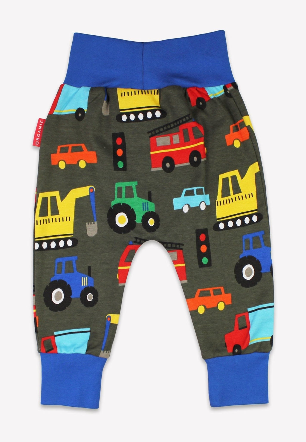 Toby Tiger Organic Yoga Pants - Transport Print - Baby&More