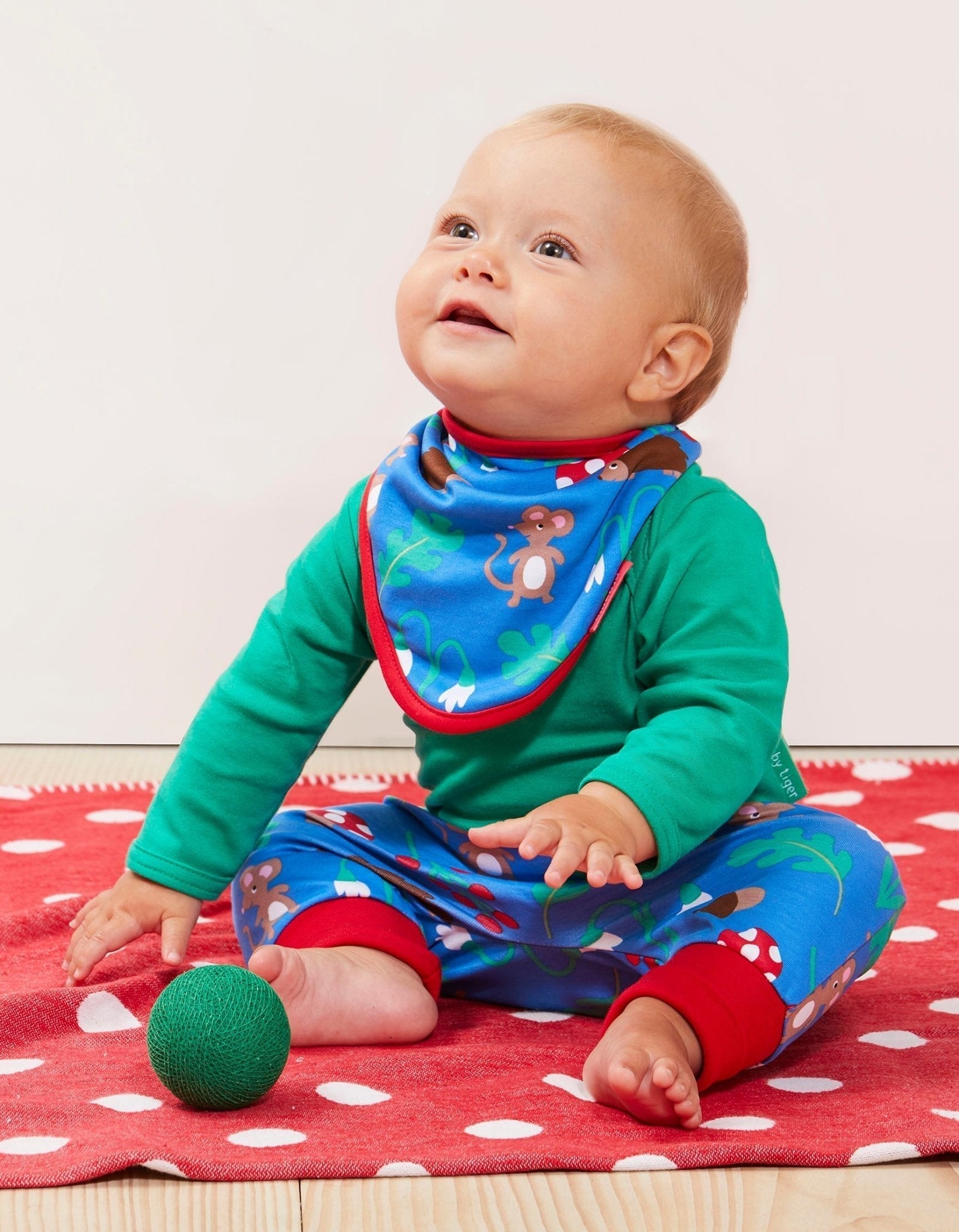 Toby Tiger Organic Yoga Pants - Woodland Print - Baby&More
