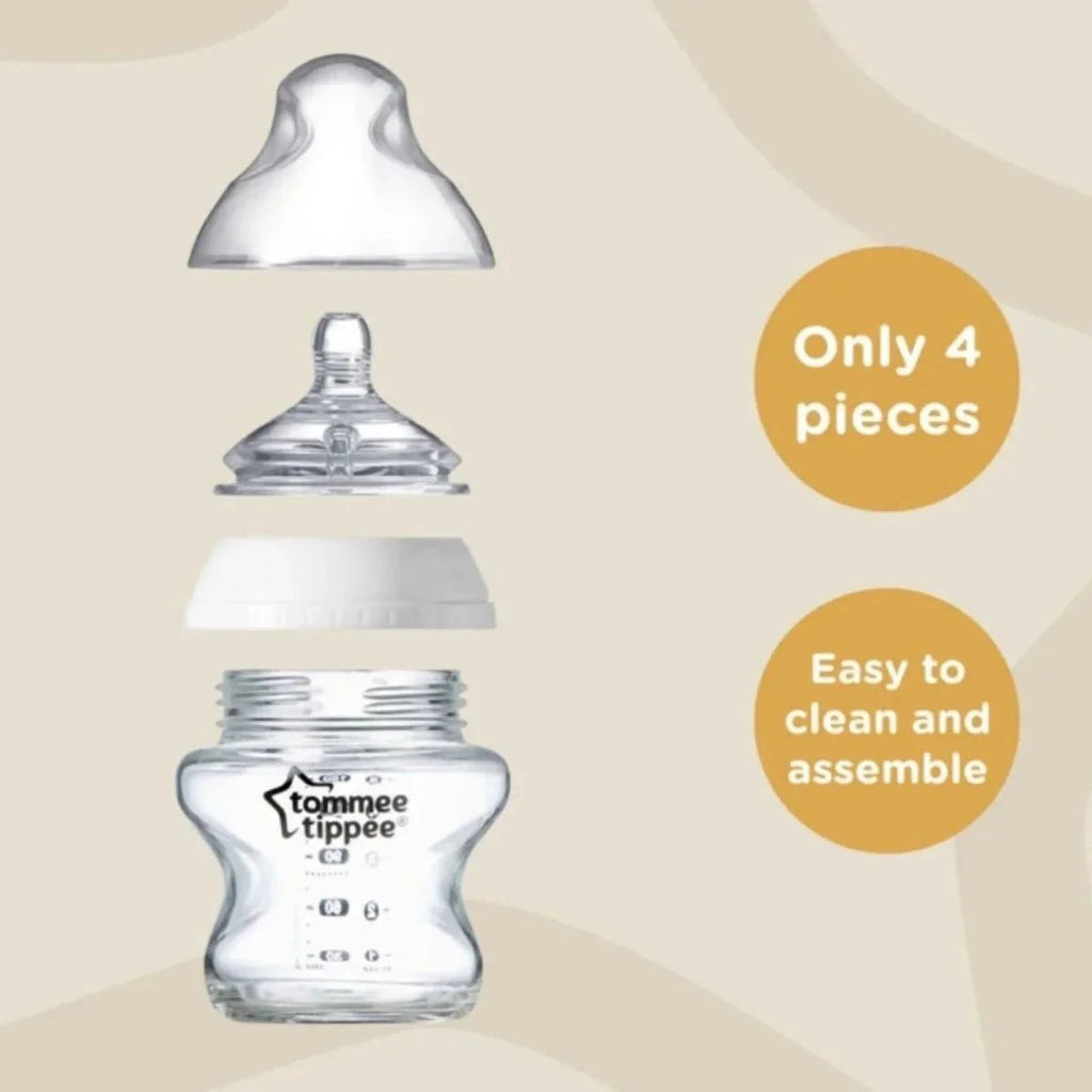Tommee Tippee Closer To Nature Bottle - 150ml - Pack of 3 - Baby&More