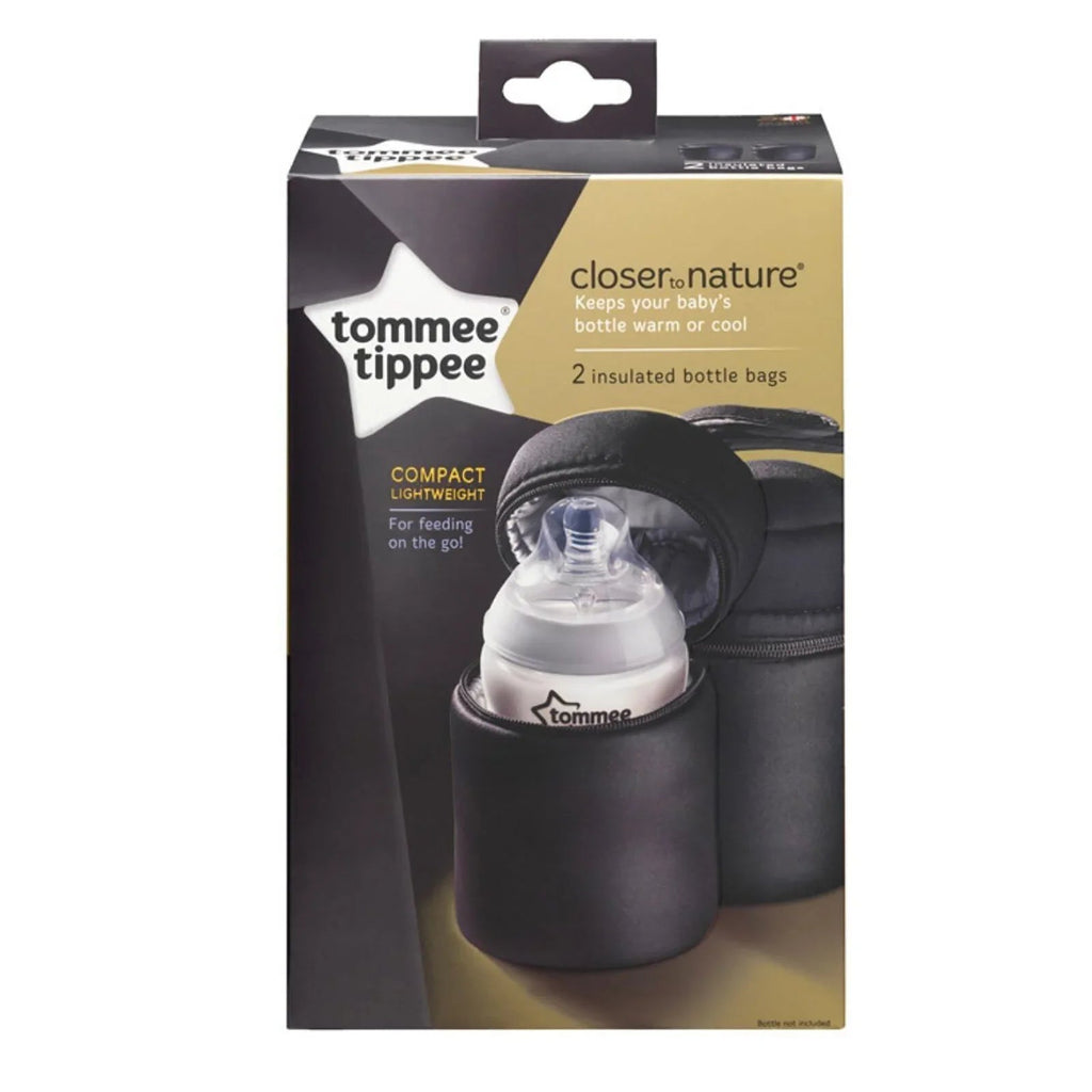 Tommee Tippee Closer to Nature Insulated Bottle Bags - Pack of 2 - Baby&More