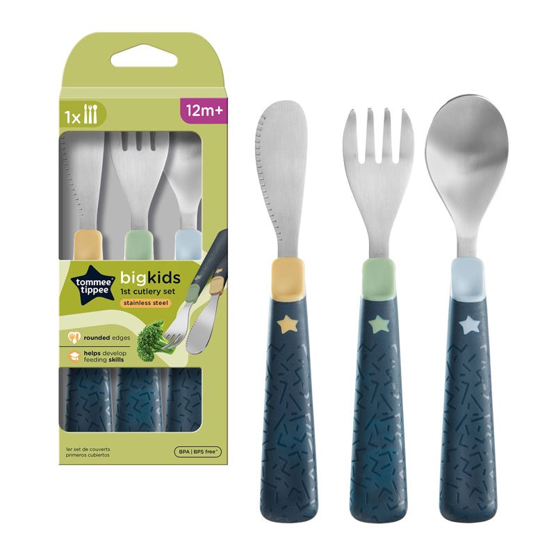 Tommee Tippee First Cutlery - Knife, Fork & Spoon Set - Baby&More