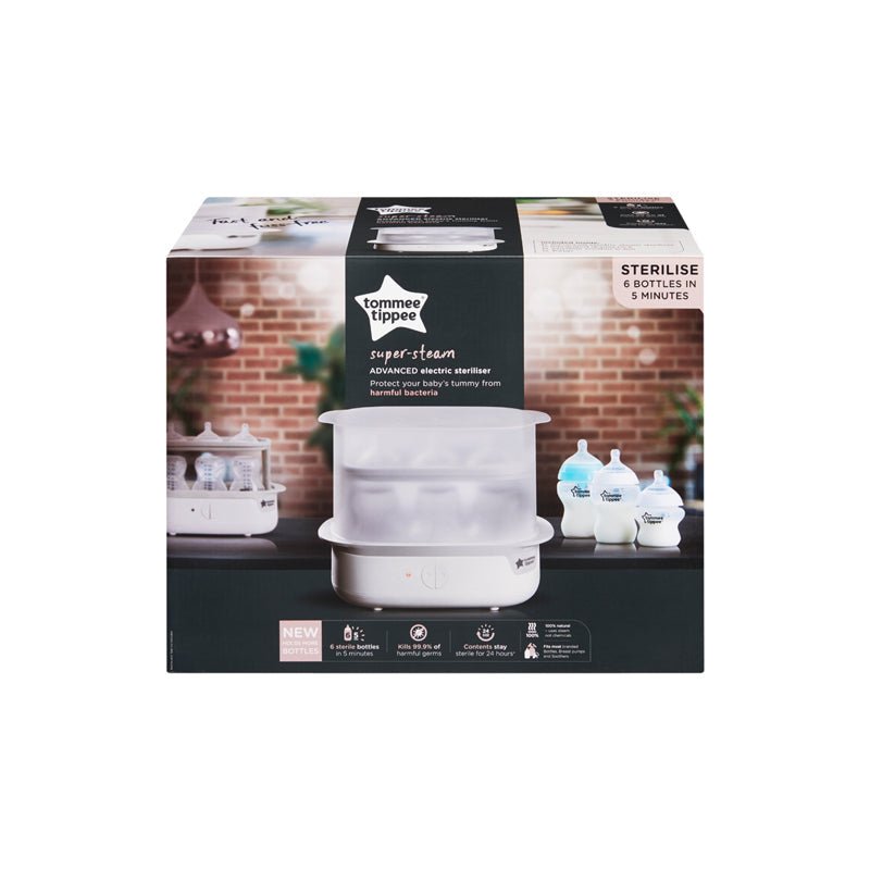 Tommee Tippee Super Steam Steriliser - White - Baby&More