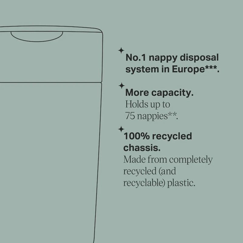 Tommee Tippee Twist & Click XL Nappy Disposal Bin - Baby&More
