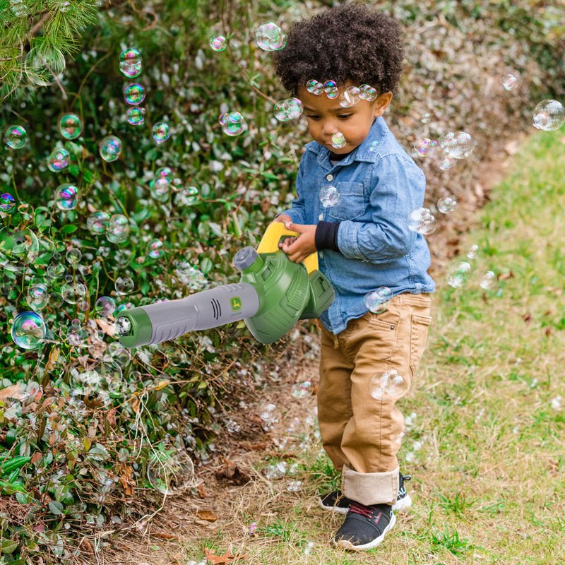 Tomy John Deere Bubble Leaf Blower & Refill Can - Baby&More