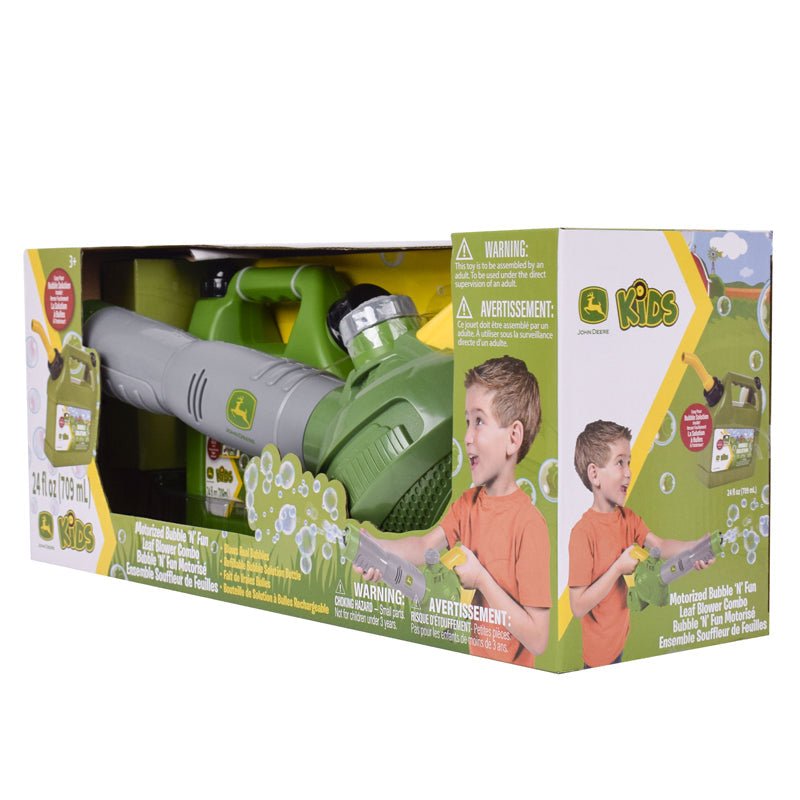 Tomy John Deere Bubble Leaf Blower & Refill Can - Baby&More