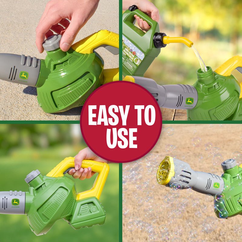 Tomy John Deere Bubble Leaf Blower & Refill Can - Baby&More