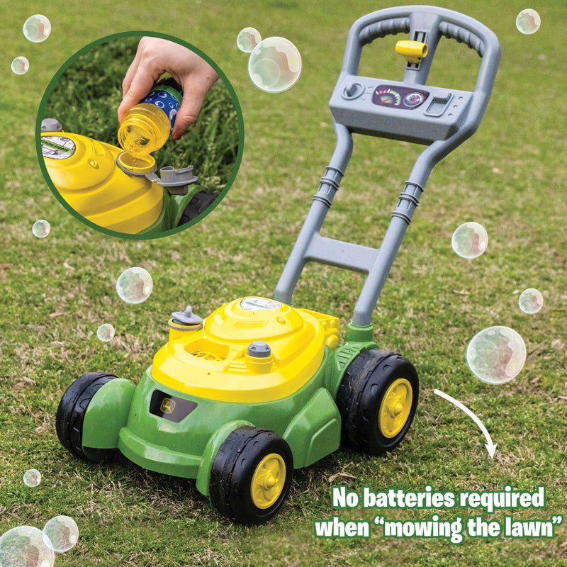 Tomy John Deere Bubble Mower with 4oz Bottle - Baby&More