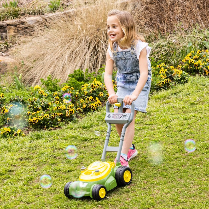 Tomy John Deere Bubble Mower with 4oz Bottle - Baby&More