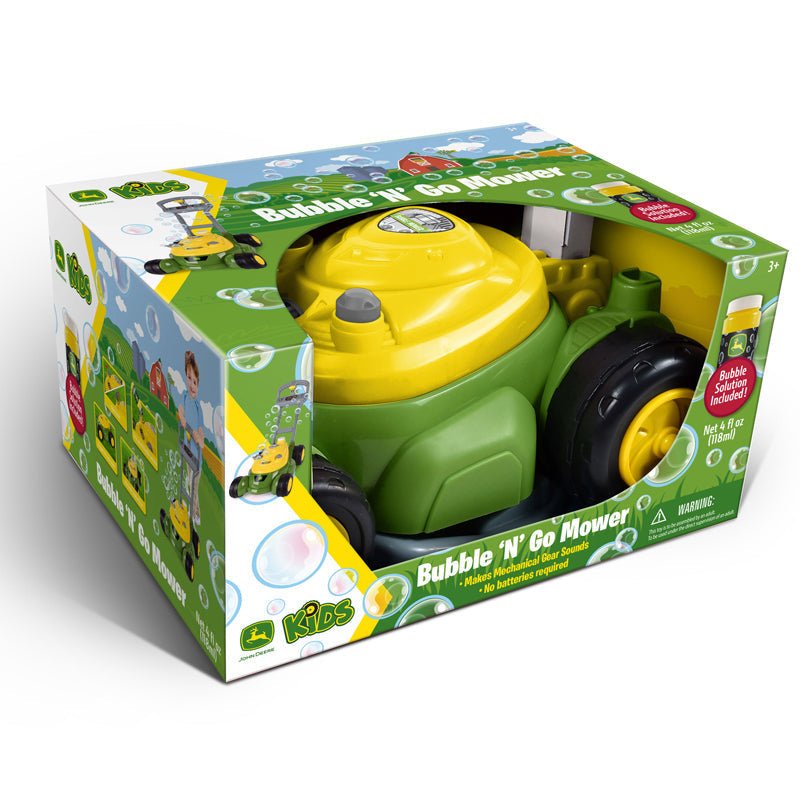 Tomy John Deere Bubble Mower with 4oz Bottle - Baby&More