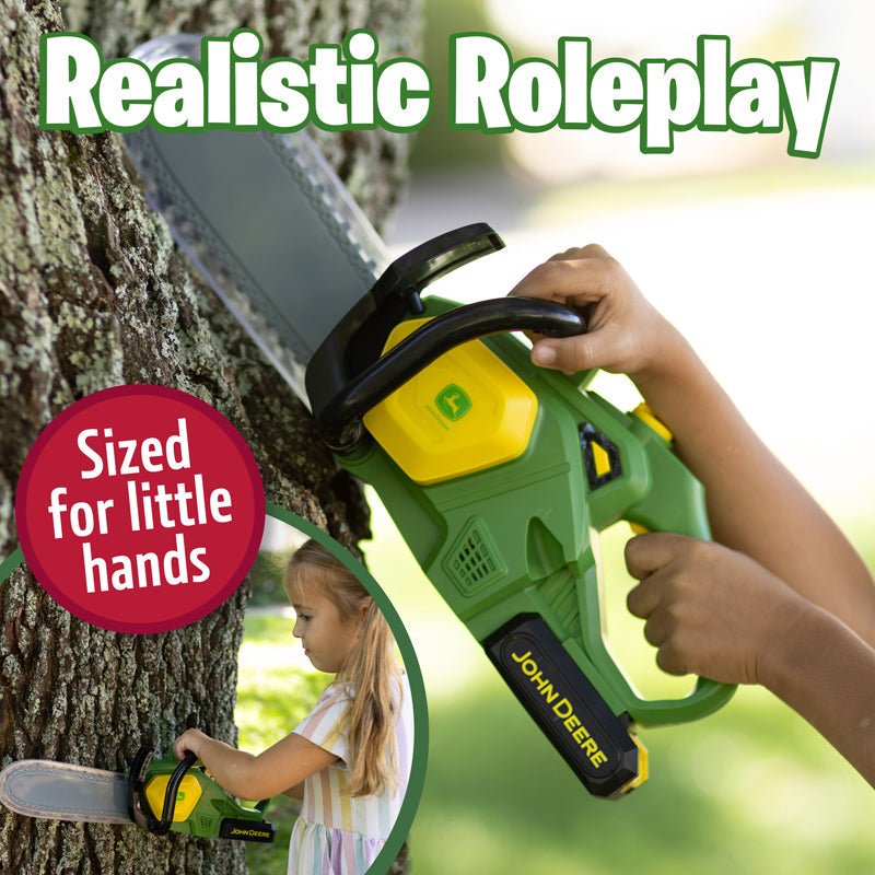 Tomy John Deere Motorised Toy Chainsaw - Baby&More