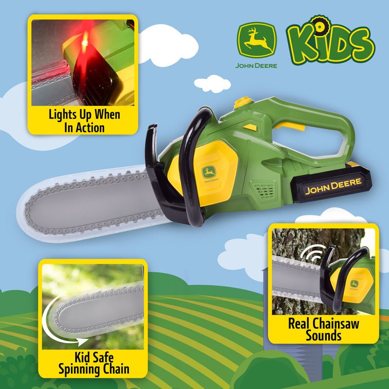 Tomy John Deere Motorised Toy Chainsaw - Baby&More