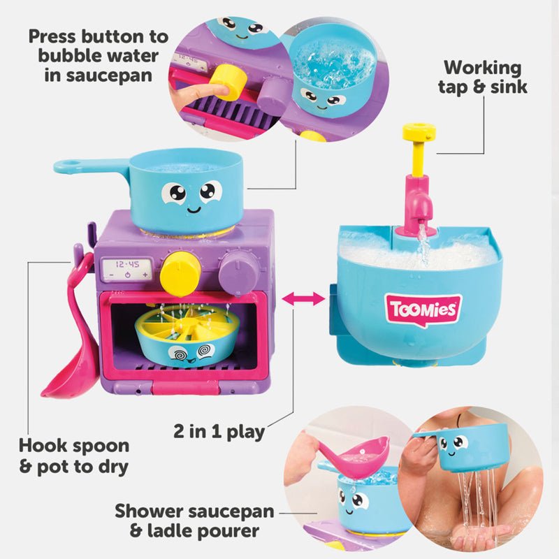 Tomy Toomies Bubble & Bake Bathtime Kitchen - Baby&More