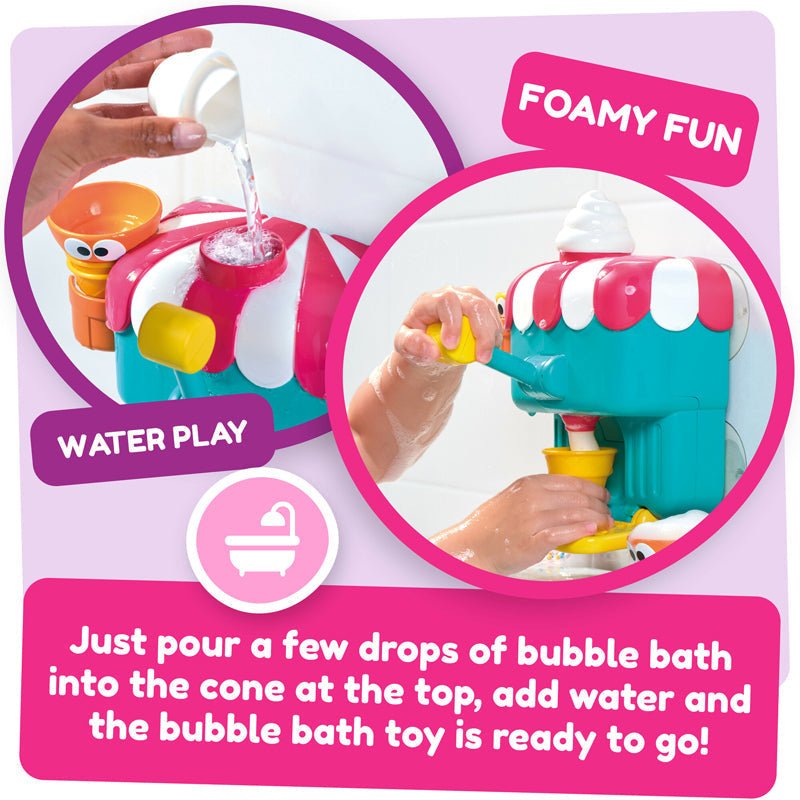 Tomy Toomies Foam Ice Cream Cone Factory Deluxe Bath Toy - Baby&More