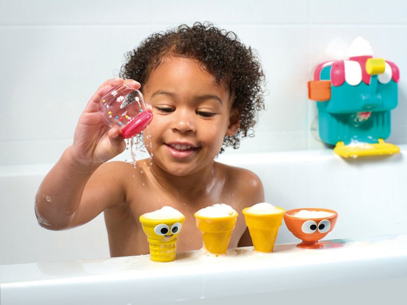 Tomy Toomies Foam Ice Cream Cone Factory Deluxe Bath Toy - Baby&More