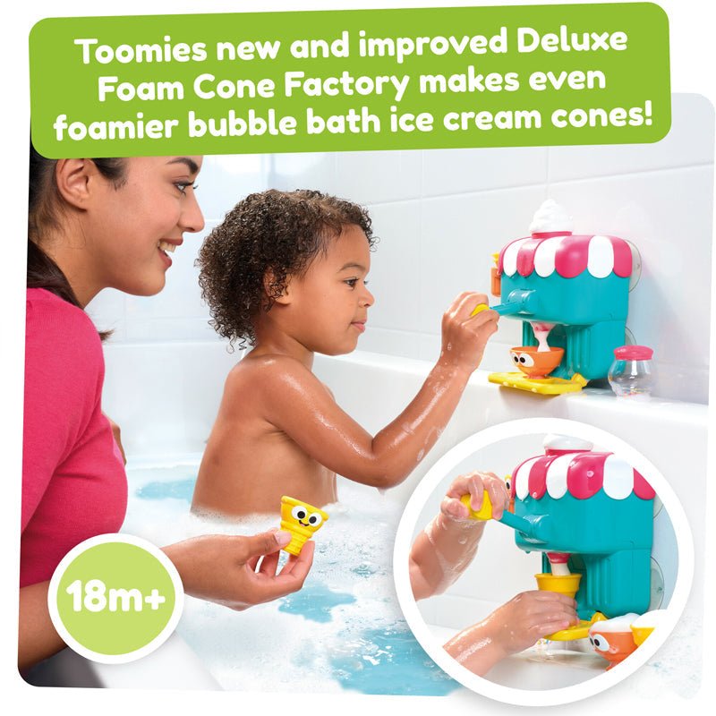 Tomy Toomies Foam Ice Cream Cone Factory Deluxe Bath Toy - Baby&More