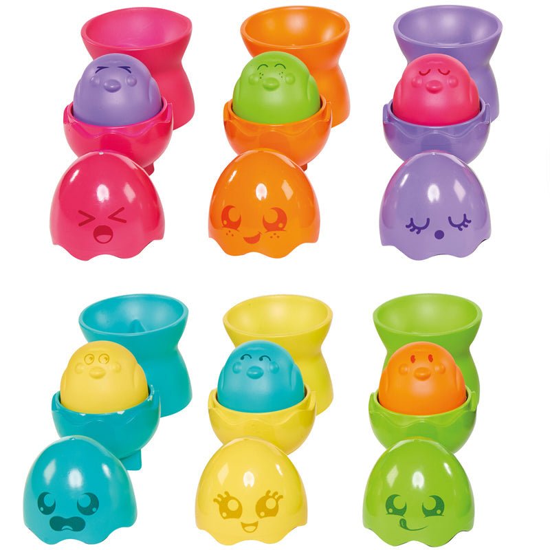 Tomy Toomies Hide & Squeak Egg Stackers - Baby&More