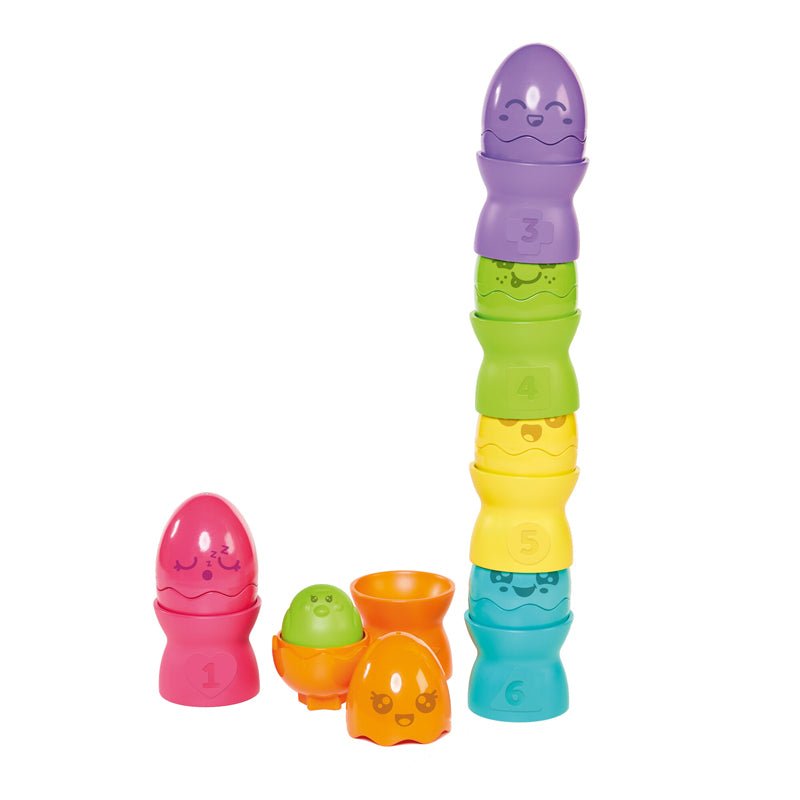 Tomy Toomies Hide & Squeak Egg Stackers - Baby&More