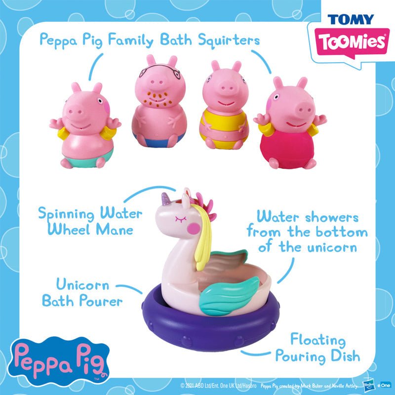 Tomy Toomies Peppa Pig Bath Toy Set - Baby&More