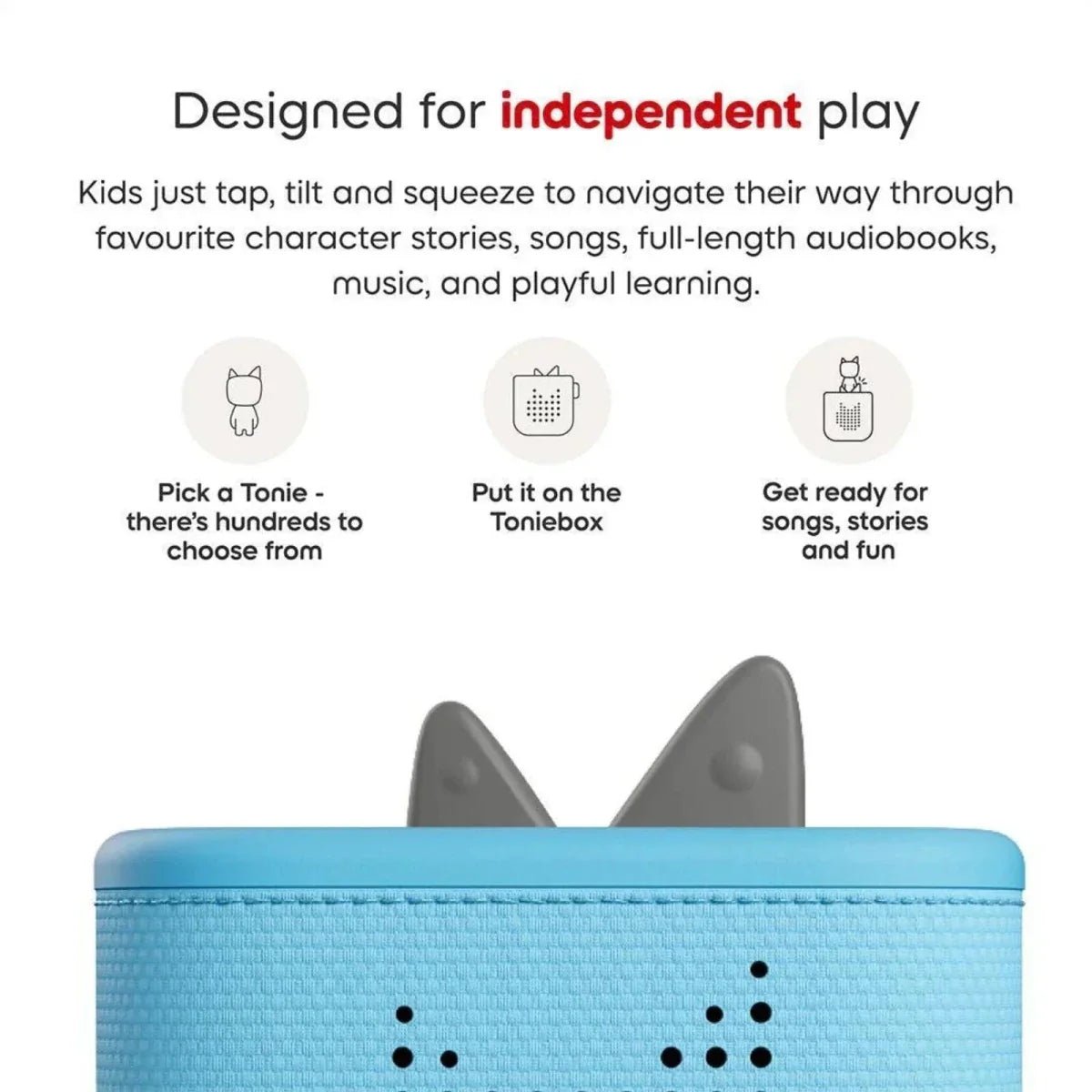 Tonies Toniebox 2 Cloud Starter Set with Creative Tonie Rubie - Sky Blue - Baby&More