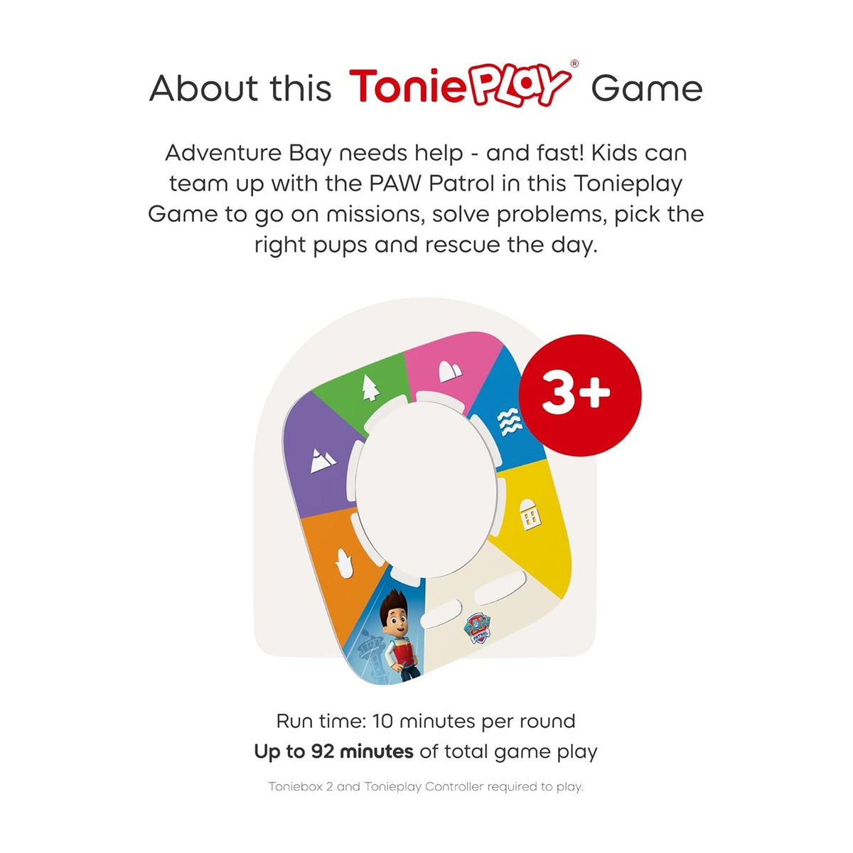 Tonies Toniebox 2 Play Set Including Paw Patrol Chase Tonie, Tonieplay Game & Tonieplay Controller - Moon Grey - Baby&More