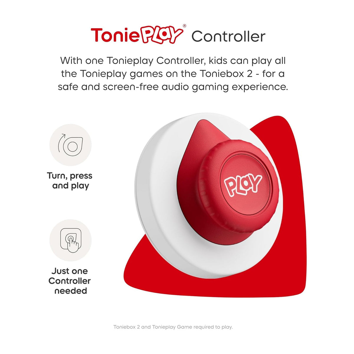 Tonies Toniebox 2 Play Set Including Paw Patrol Chase Tonie, Tonieplay Game & Tonieplay Controller - Moon Grey - Baby&More