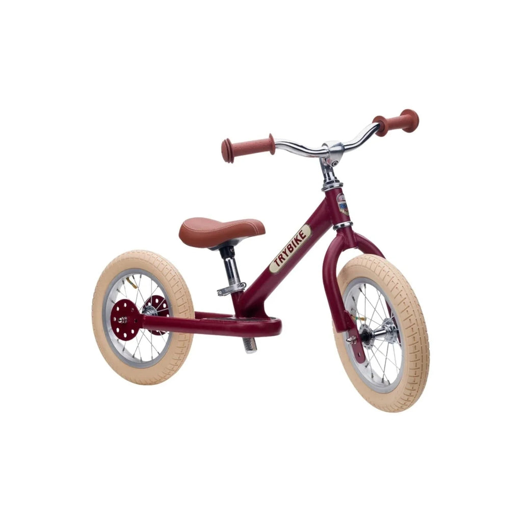 Trybike Matte 2-in-1 Balance Trike - Vintage Red - Baby&More