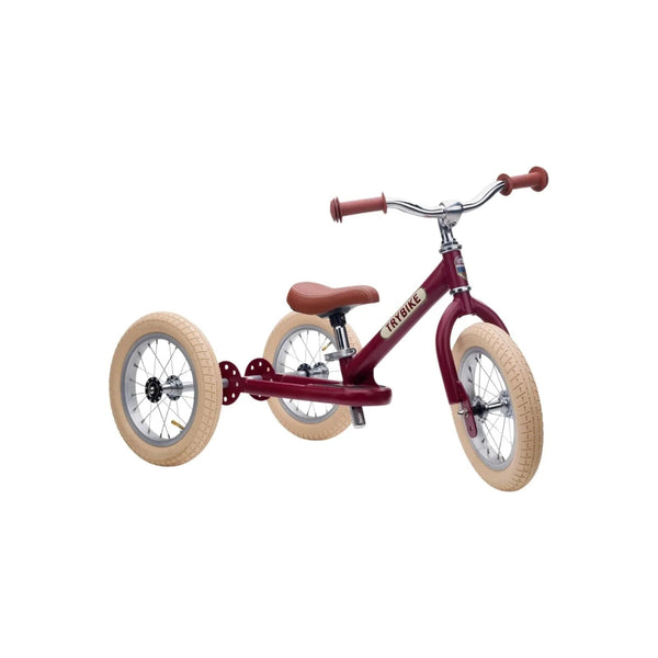 Trybike Matte 2-in-1 Balance Trike - Vintage Red - Baby&More