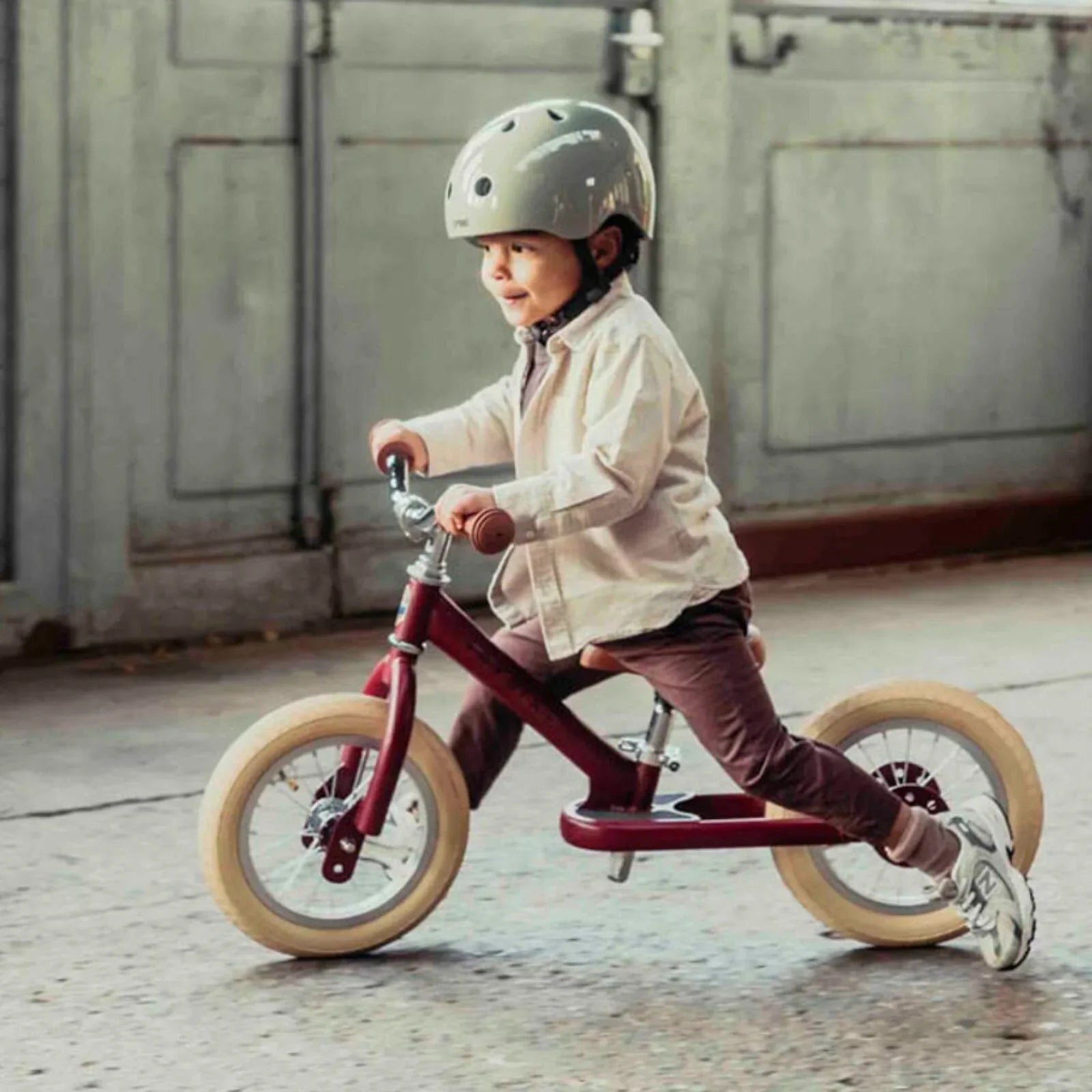 Trybike Matte 2-in-1 Balance Trike - Vintage Red - Baby&More