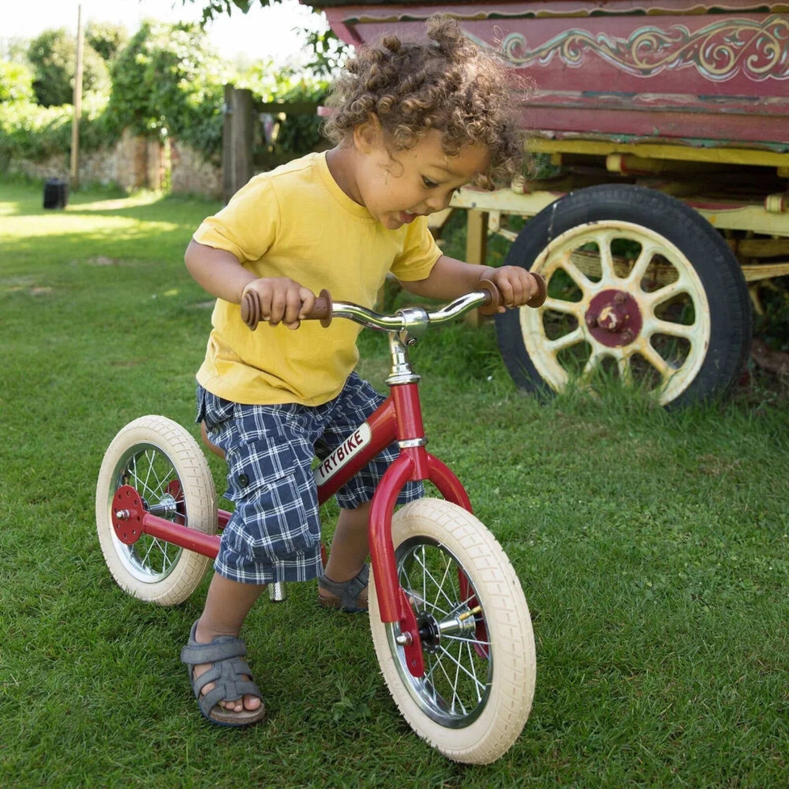 Trybike Matte 2-in-1 Balance Trike - Vintage Red - Baby&More