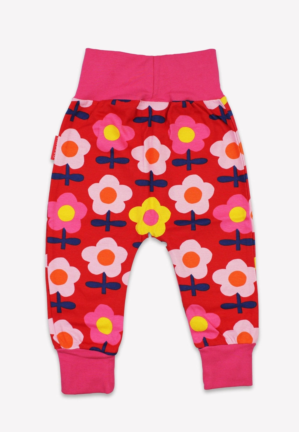 Toby Tiger Organic Yoga Pants - Pink Flower Print