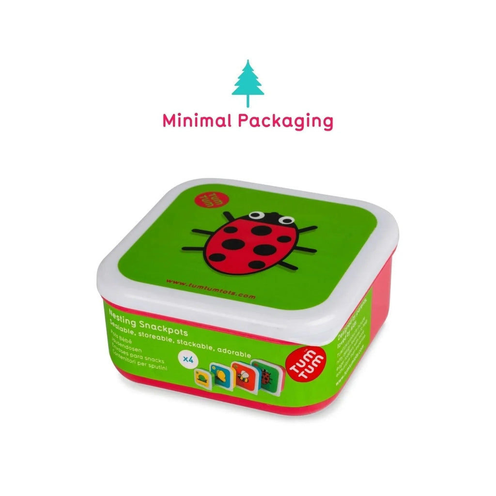 TUM TUM Nesting Snack Pots Pack of 4 - Bugs - Baby&More