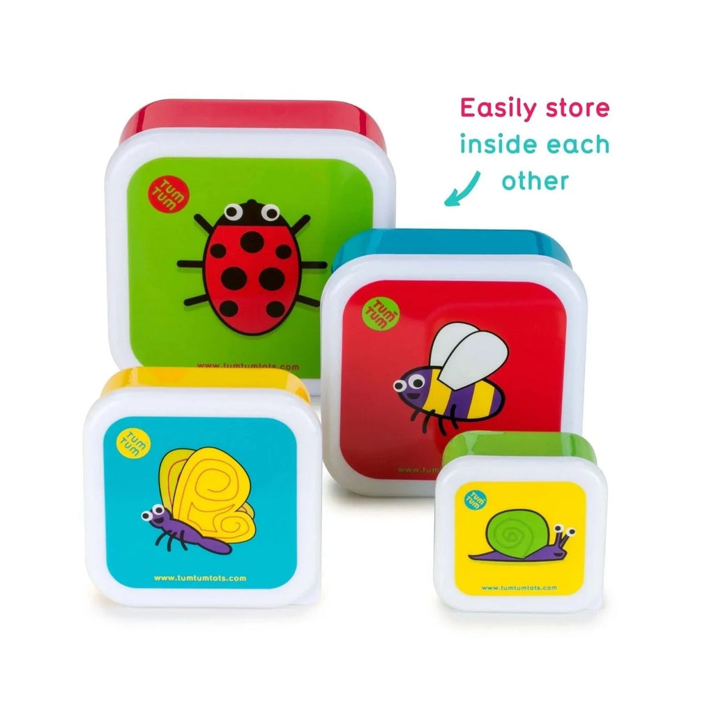 TUM TUM Nesting Snack Pots Pack of 4 - Bugs - Baby&More