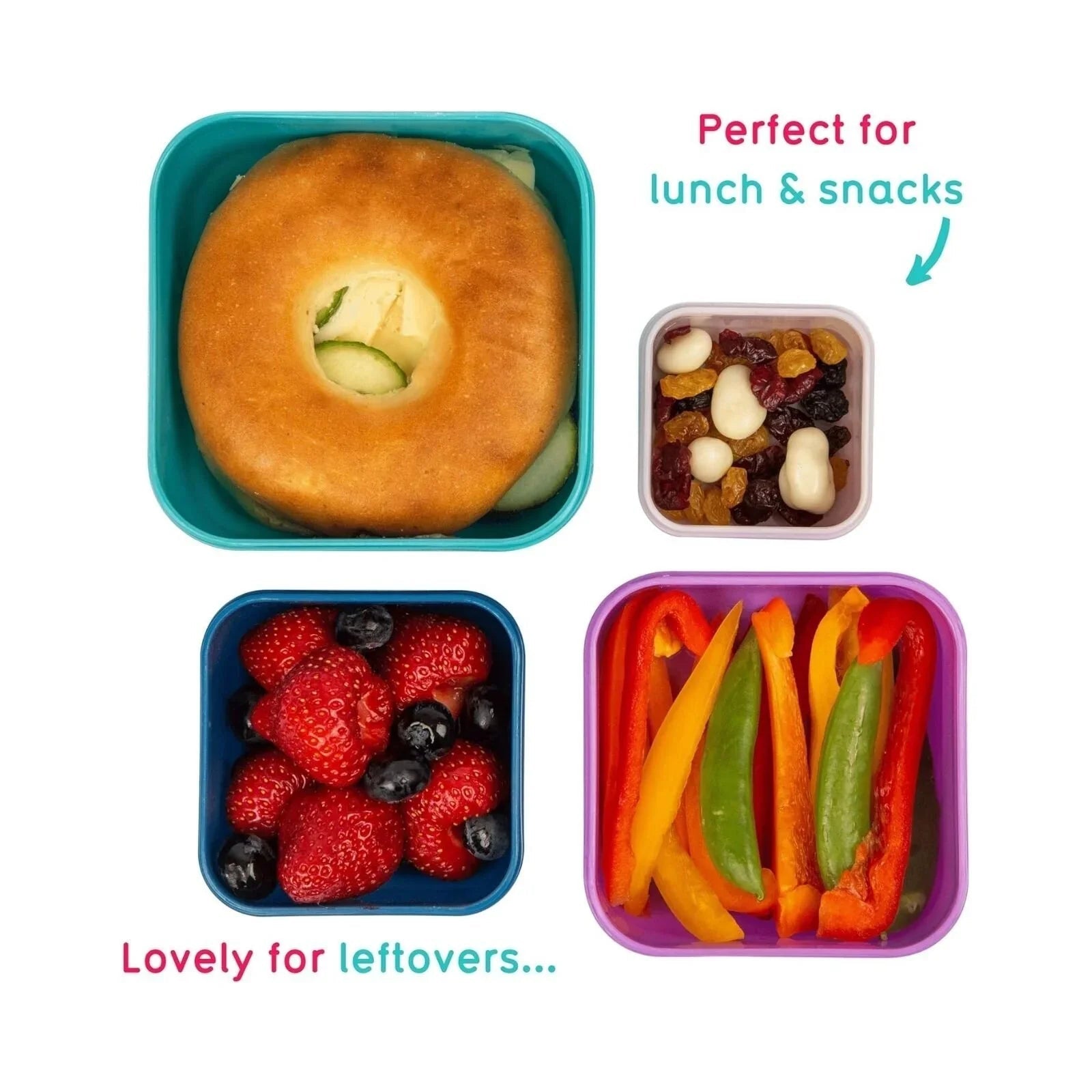 TUM TUM Nesting Snack Pots Pack of 4 - Felicity Fox - Baby&More