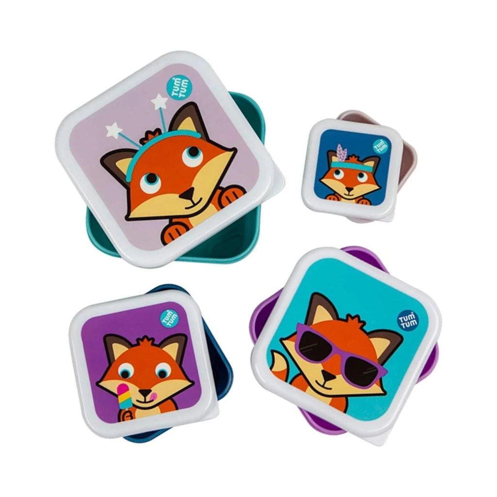 TUM TUM Nesting Snack Pots Pack of 4 - Felicity Fox - Baby&More