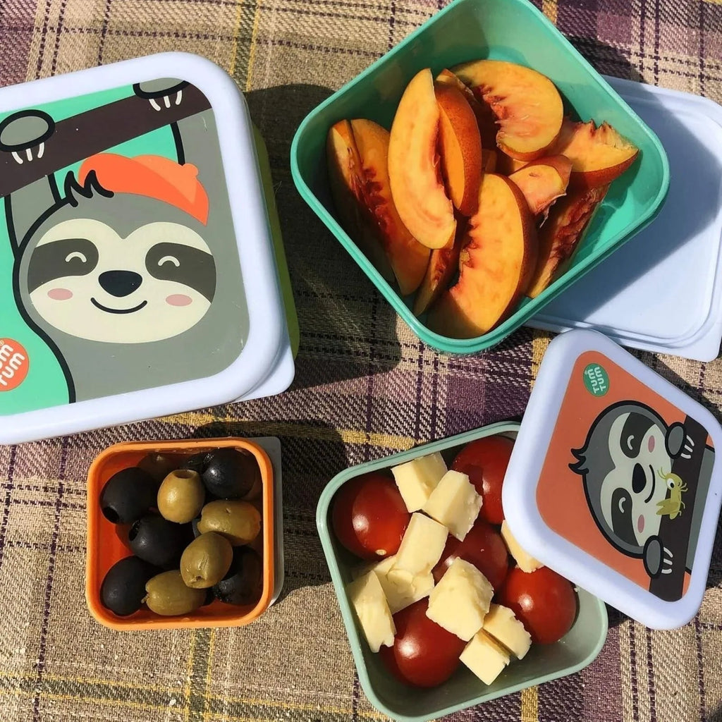 TUM TUM Nesting Snack Pots Pack of 4 - Stanley Sloth - Baby&More