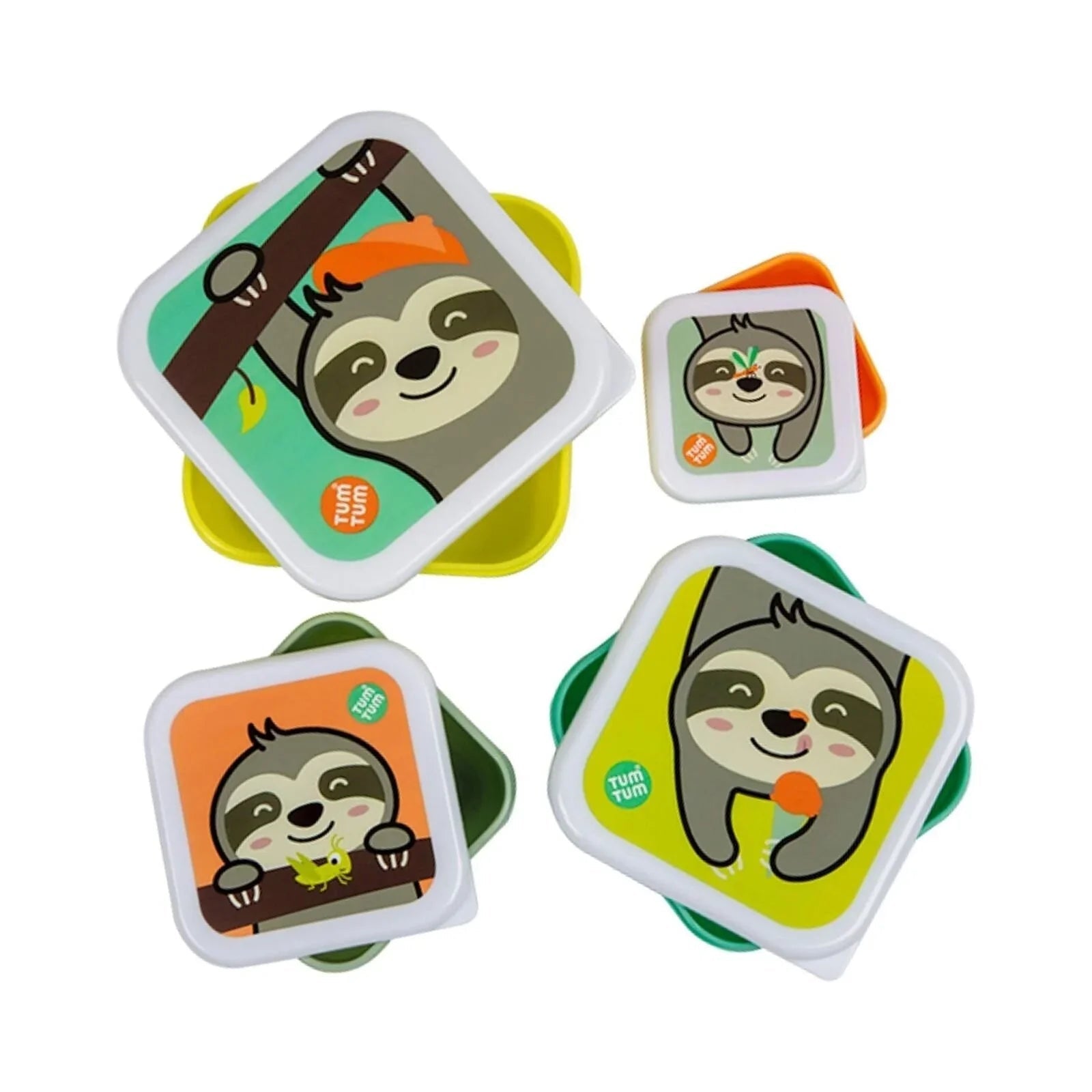 TUM TUM Nesting Snack Pots Pack of 4 - Stanley Sloth - Baby&More