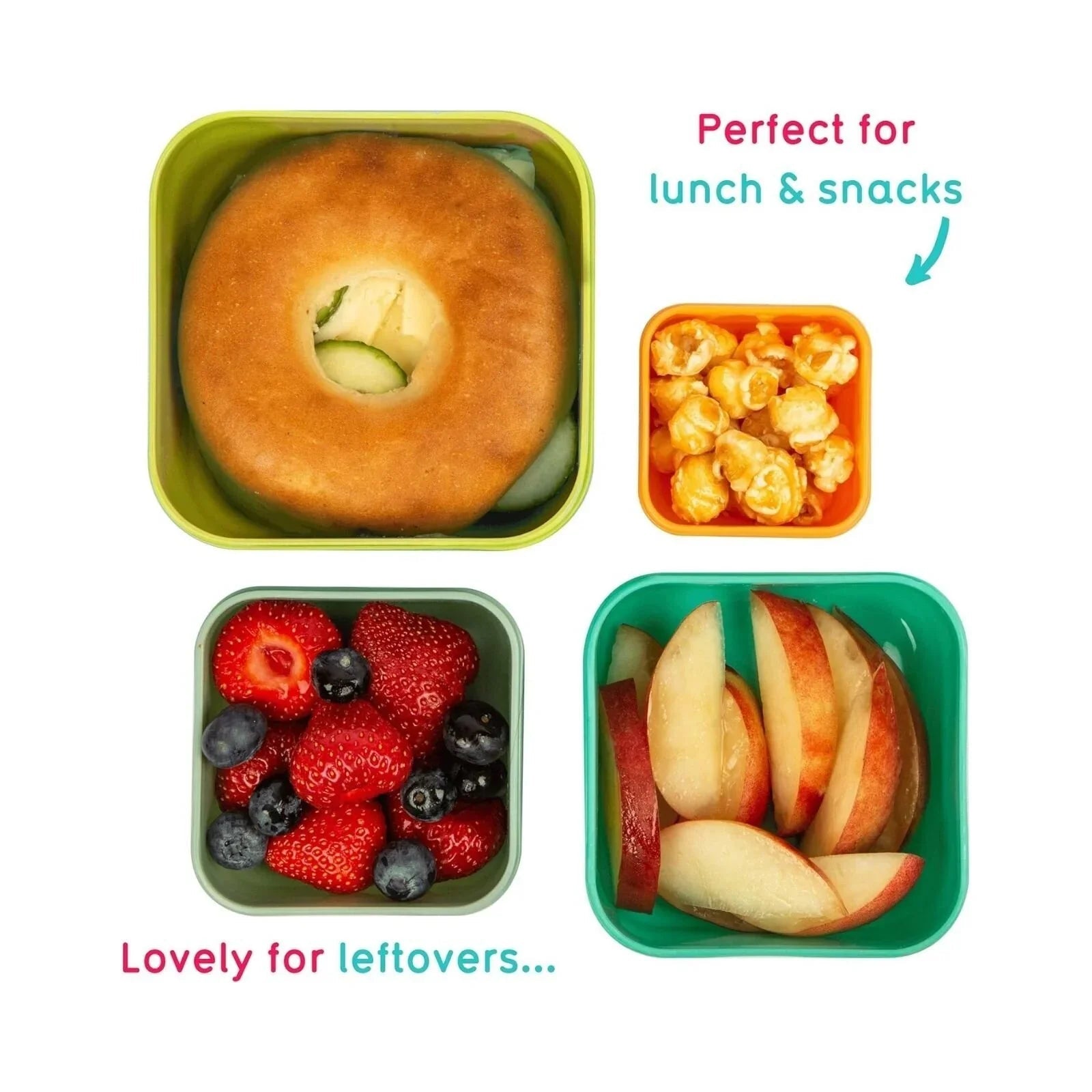 TUM TUM Nesting Snack Pots Pack of 4 - Stanley Sloth - Baby&More