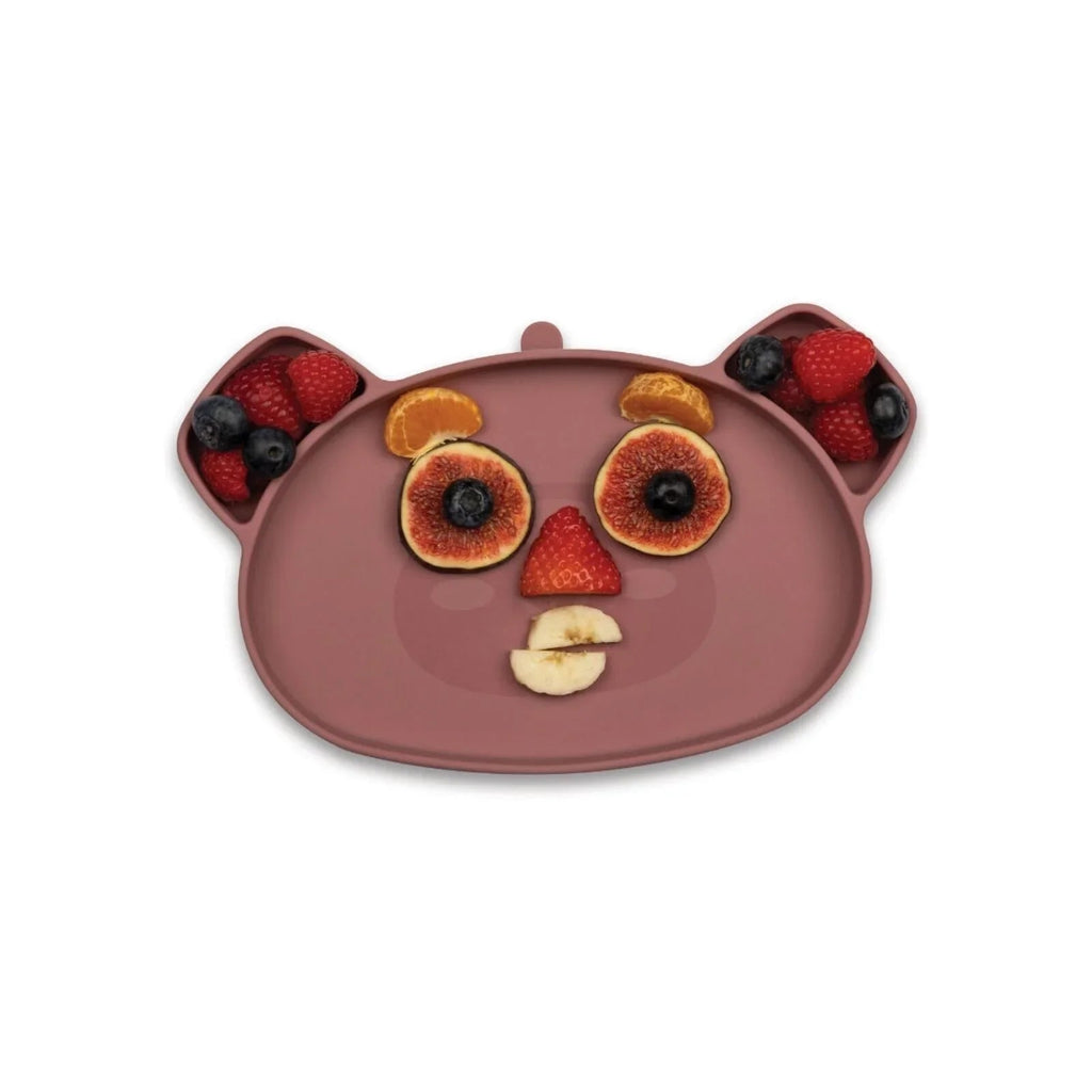 TUM TUM Silicone Weaning Bowl & Spoon Set Betsy Bear - Pink - Baby&More