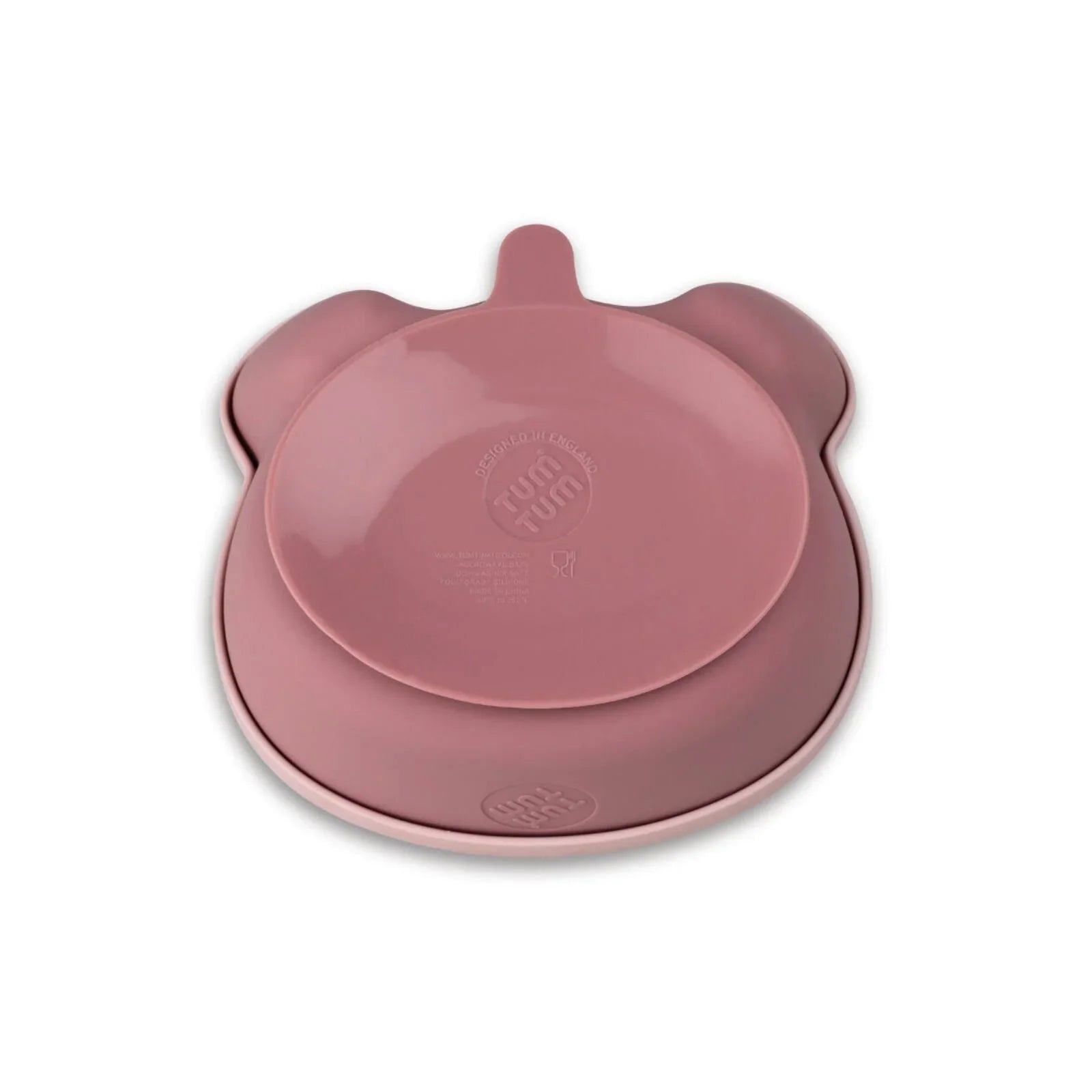 TUM TUM Silicone Weaning Bowl & Spoon Set Betsy Bear - Pink - Baby&More