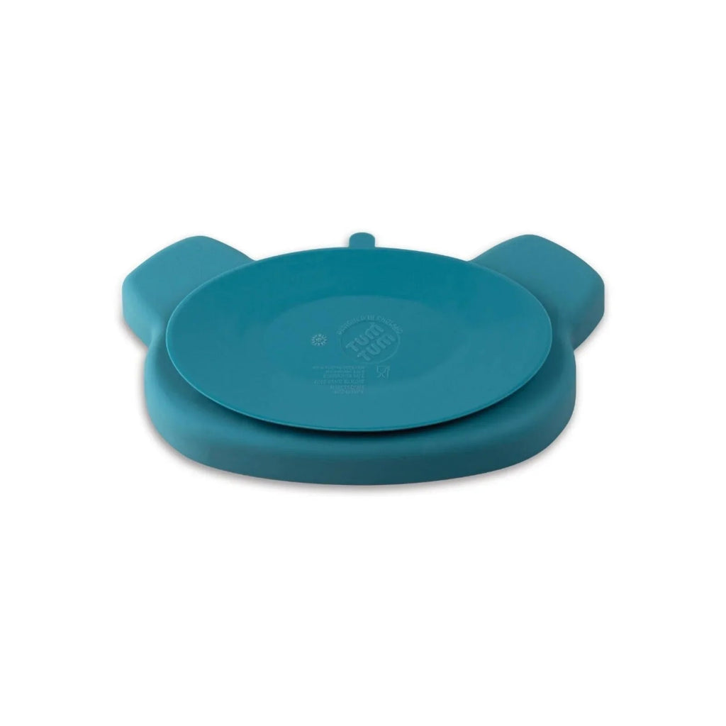 TUM TUM Silicone Weaning Bowl & Spoon Set Boris Bear - Blue - Baby&More