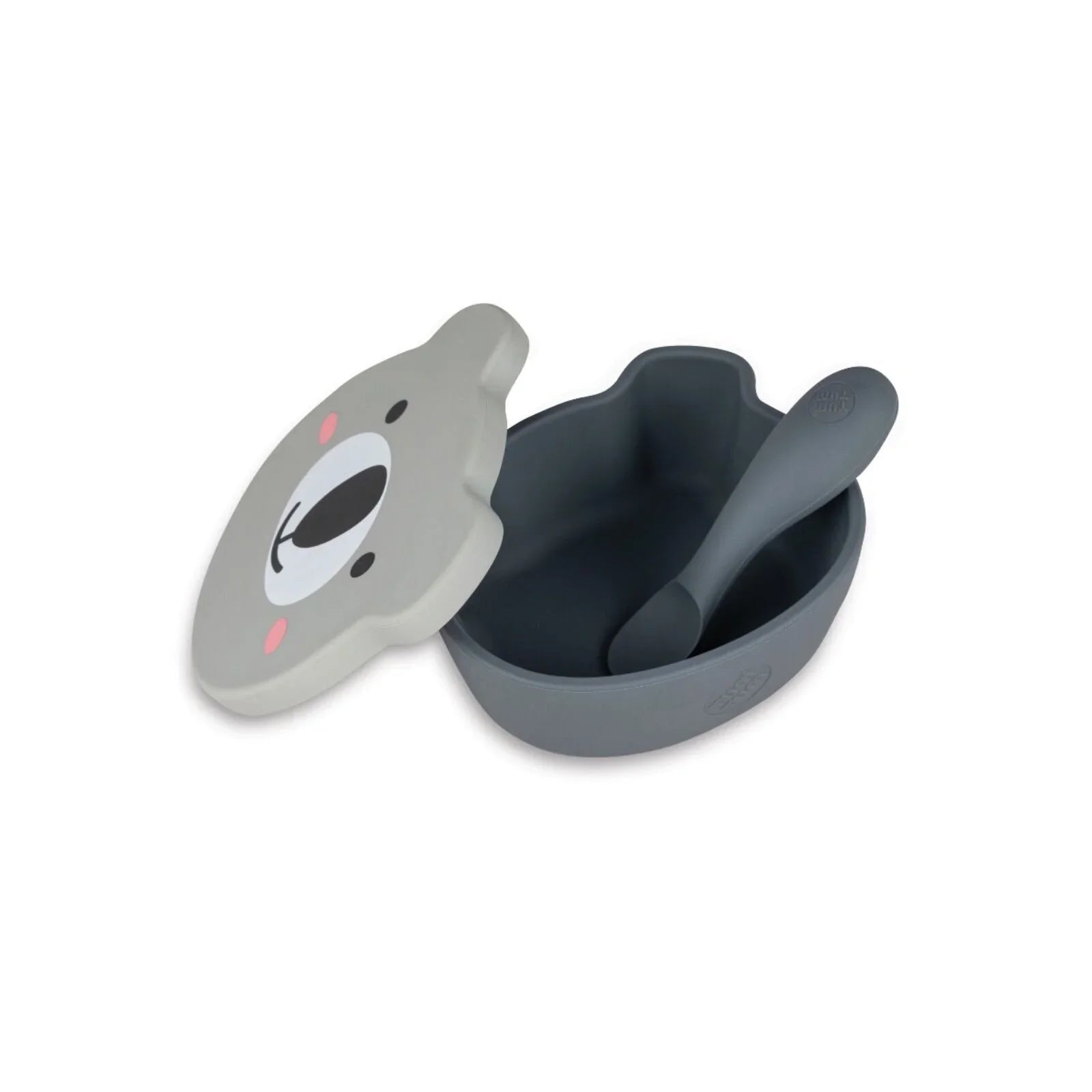 TUM TUM Silicone Weaning Bowl & Spoon Set Kev Koala - Grey - Baby&More