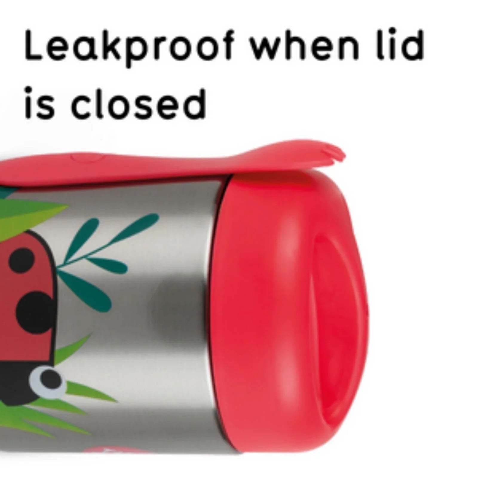 TUM TUM Thermal Food Flask with Magnetic Spork - Ladybird - Baby&More