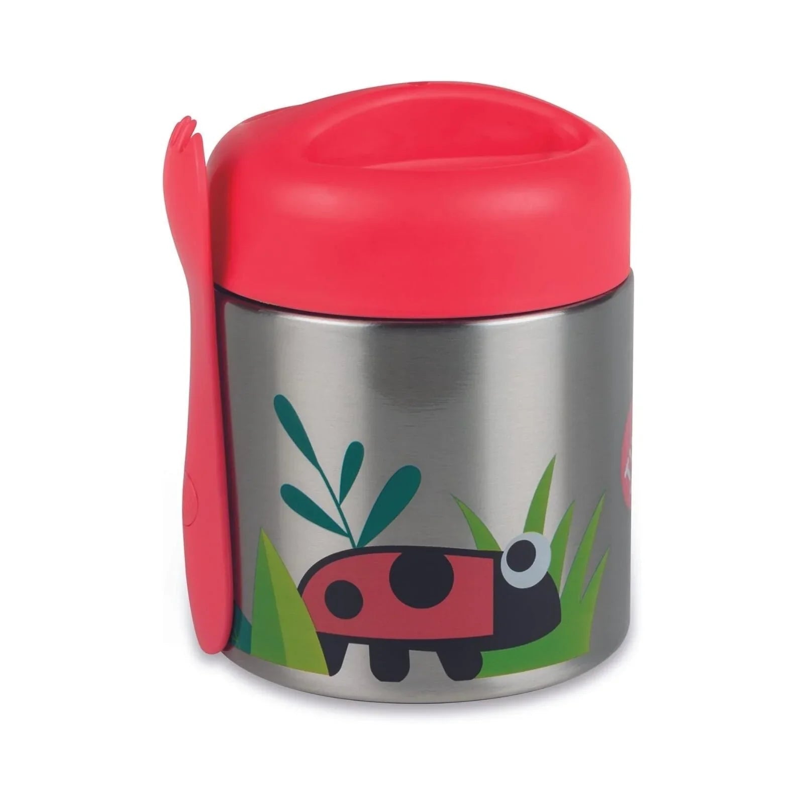 TUM TUM Thermal Food Flask with Magnetic Spork - Ladybird - Baby&More