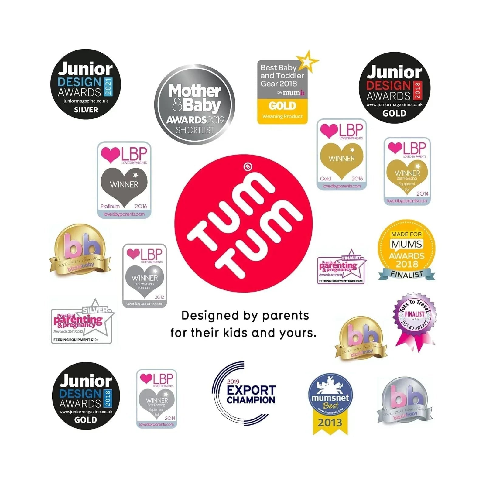 TUM TUM Thermal Food Flask with Magnetic Spork - Ladybird - Baby&More