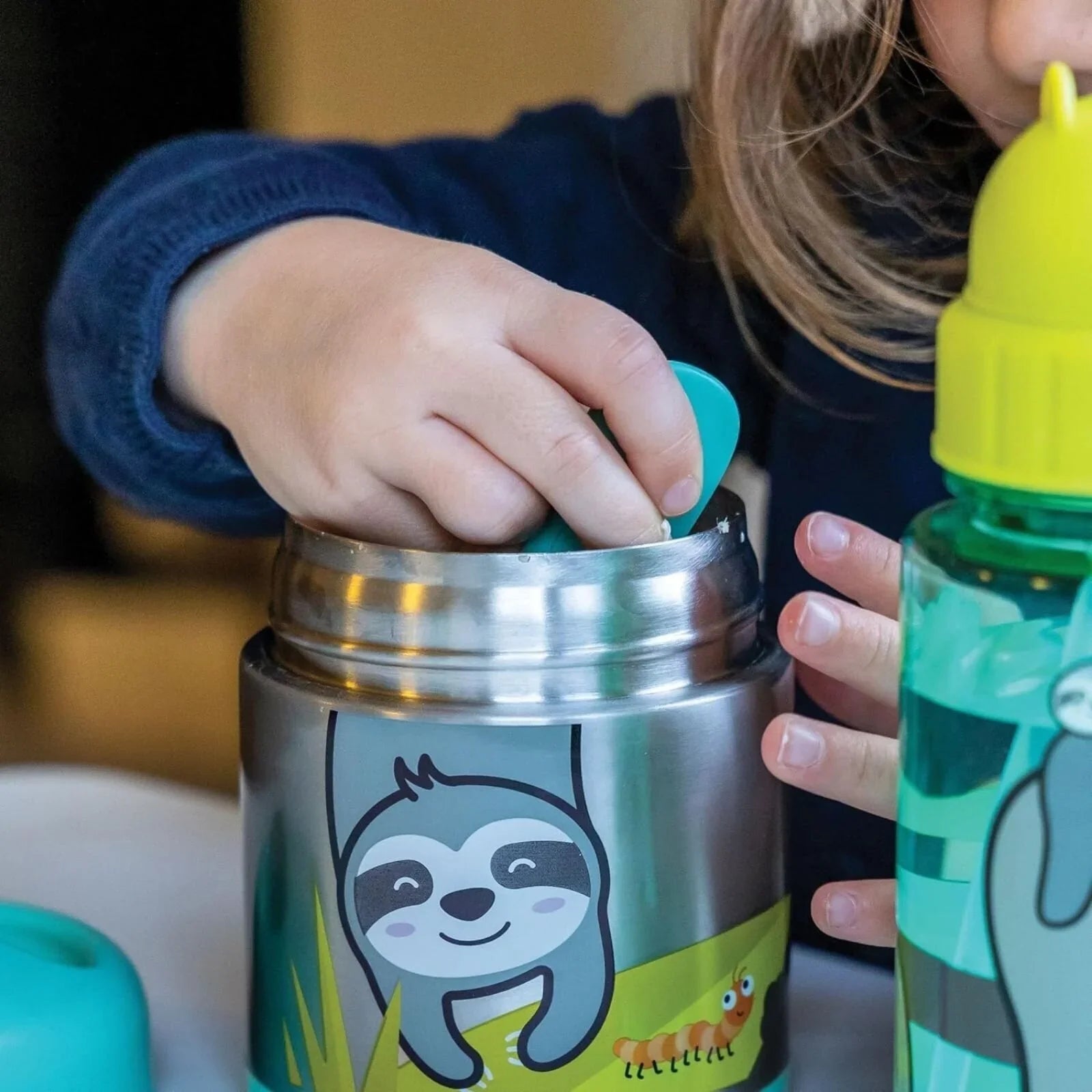 TUM TUM Thermal Food Flask with Magnetic Spork - Stanley Sloth - Baby&More