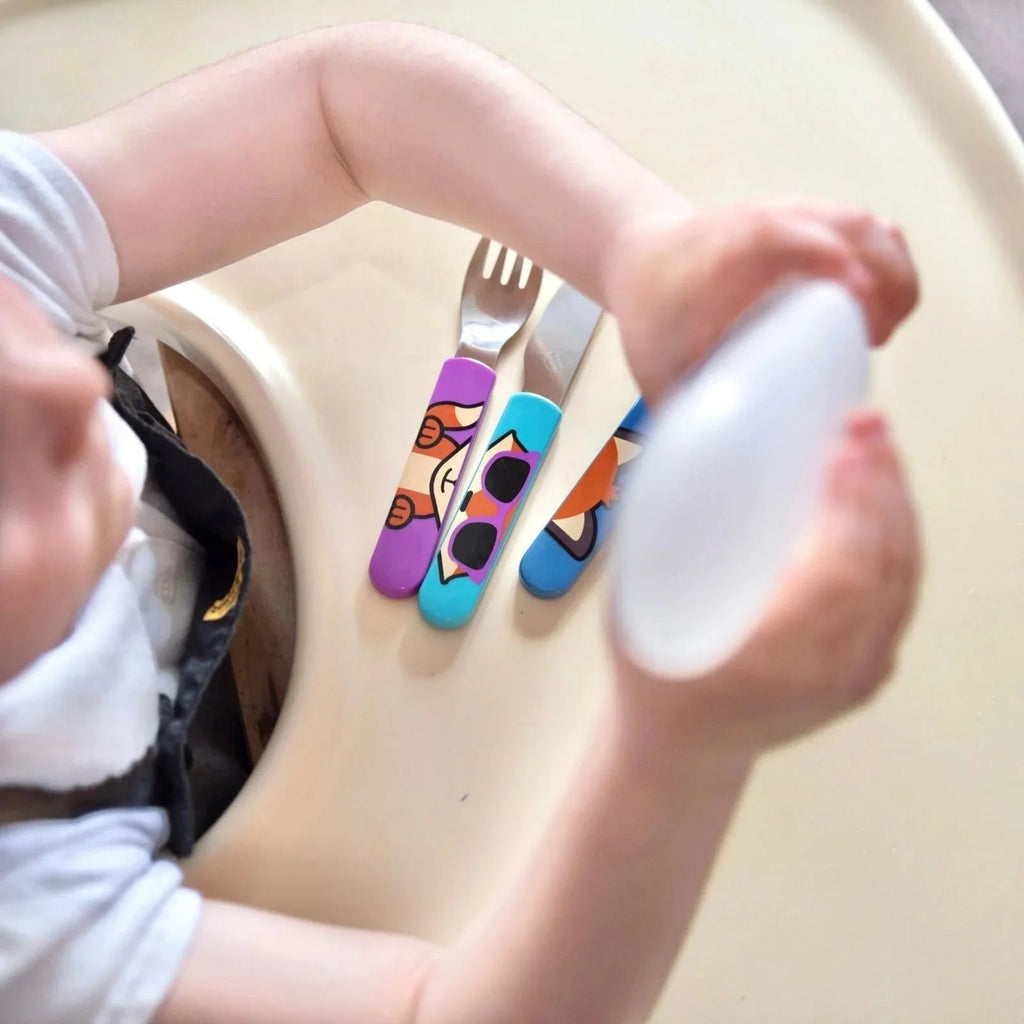 TUM TUM Travel Cutlery Set with Case - Felicity Fox - Baby&More