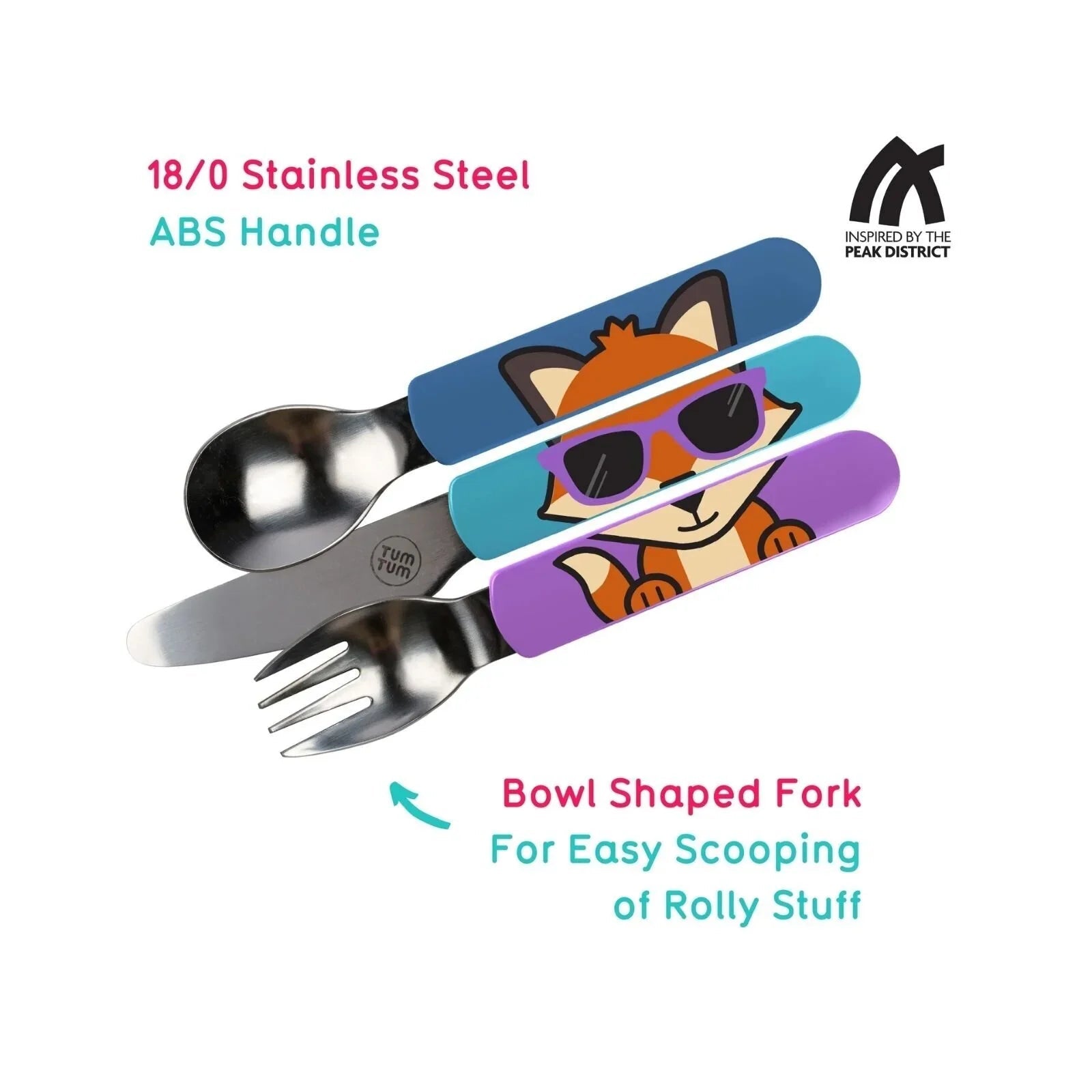 TUM TUM Travel Cutlery Set with Case - Felicity Fox - Baby&More