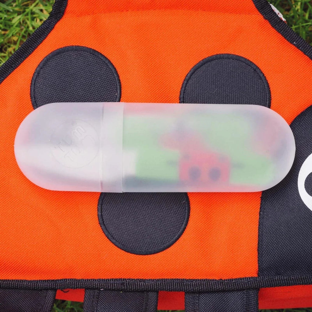 TUM TUM Travel Cutlery Set with Case - Ladybird - Baby&More