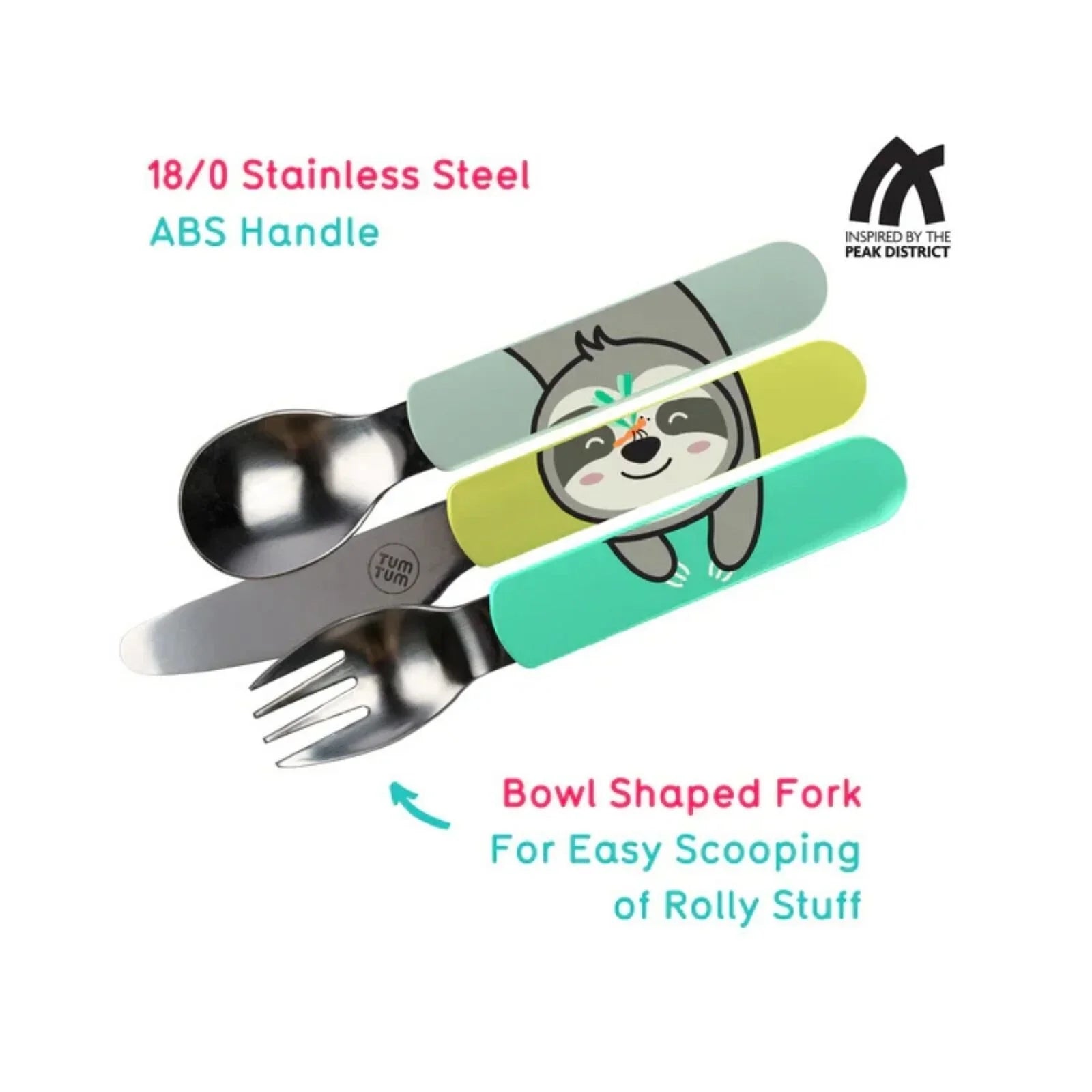 TUM TUM Travel Cutlery Set with Case - Stanley Sloth - Baby&More