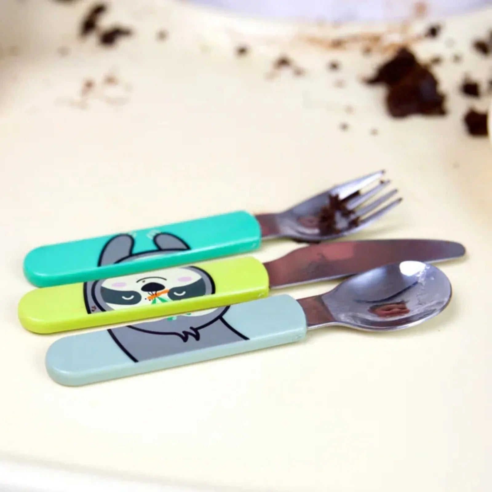 TUM TUM Travel Cutlery Set with Case - Stanley Sloth - Baby&More